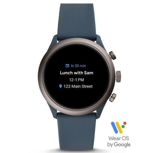 Smart Watch - Fossil FTW4021 Smokey Blue Gen 4 Sport Smartwatch