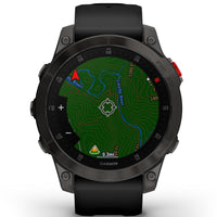 Smart Watch - Garmin Epix™ Gen 2 Sapphire Black Titanium With Black Rubber Strap Smartwatch 010-02582-11