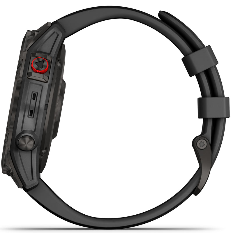 Smart Watch - Garmin Epix™ Gen 2 Sapphire Black Titanium With Black Rubber Strap Smartwatch 010-02582-11