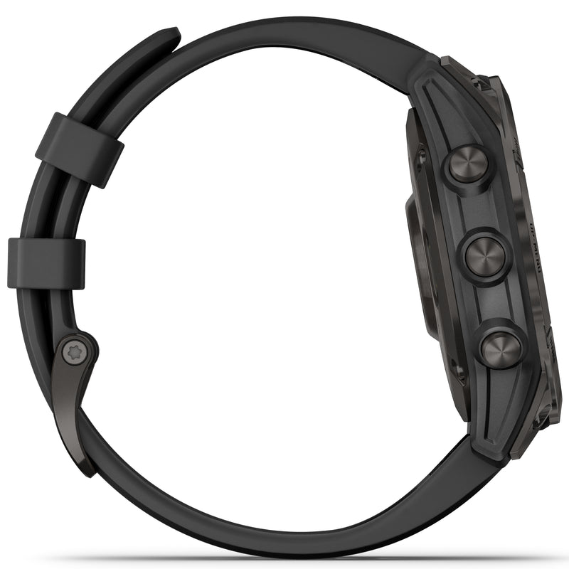 Smart Watch - Garmin Epix™ Gen 2 Sapphire Black Titanium With Black Rubber Strap Smartwatch 010-02582-11