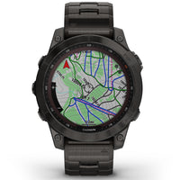 Smart Watch - Garmin Fenix® 7 Sapphire Solar Edition Carbon Grey DLC Titanium Smartwatch 010-02540-39