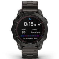 Smart Watch - Garmin Fenix® 7 Sapphire Solar Edition Carbon Grey DLC Titanium Smartwatch 010-02540-39