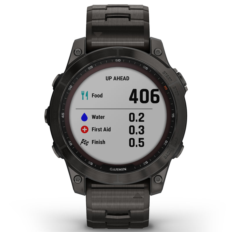 Smart Watch - Garmin Fenix® 7 Sapphire Solar Edition Carbon Grey DLC Titanium Smartwatch 010-02540-39