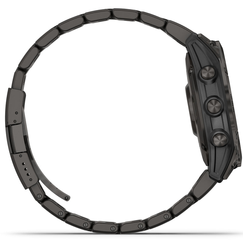 Smart Watch - Garmin Fenix® 7 Sapphire Solar Edition Carbon Grey DLC Titanium Smartwatch 010-02540-39