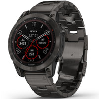 Smart Watch - Garmin Fenix® 7 Sapphire Solar Edition Carbon Grey DLC Titanium Smartwatch 010-02540-39