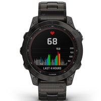 Smart Watch - Garmin Fenix® 7 Sapphire Solar Edition Carbon Grey DLC Titanium Smartwatch 010-02540-39