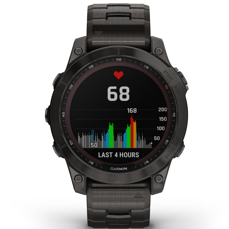 Smart Watch - Garmin Fenix® 7 Sapphire Solar Edition Carbon Grey DLC Titanium Smartwatch 010-02540-39
