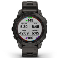 Smart Watch - Garmin Fenix® 7 Sapphire Solar Edition Carbon Grey DLC Titanium Smartwatch 010-02540-39