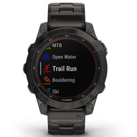 Smart Watch - Garmin Fenix® 7 Sapphire Solar Edition Carbon Grey DLC Titanium Smartwatch 010-02540-39