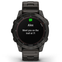 Smart Watch - Garmin Fenix® 7 Sapphire Solar Edition Carbon Grey DLC Titanium Smartwatch 010-02540-39