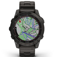 Smart Watch - Garmin Fenix® 7 Sapphire Solar Edition Carbon Grey DLC Titanium Smartwatch 010-02540-39