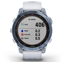 Smart Watch - Garmin Fenix® 7 Sapphire Solar Edition Mineral Blue DLC Titanium With Whitestone Smartwatch 010-02540-25