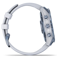 Smart Watch - Garmin Fenix® 7 Sapphire Solar Edition Mineral Blue DLC Titanium With Whitestone Smartwatch 010-02540-25