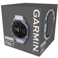 Smart Watch - Garmin Fenix® 7 Sapphire Solar Edition Mineral Blue DLC Titanium With Whitestone Smartwatch 010-02540-25