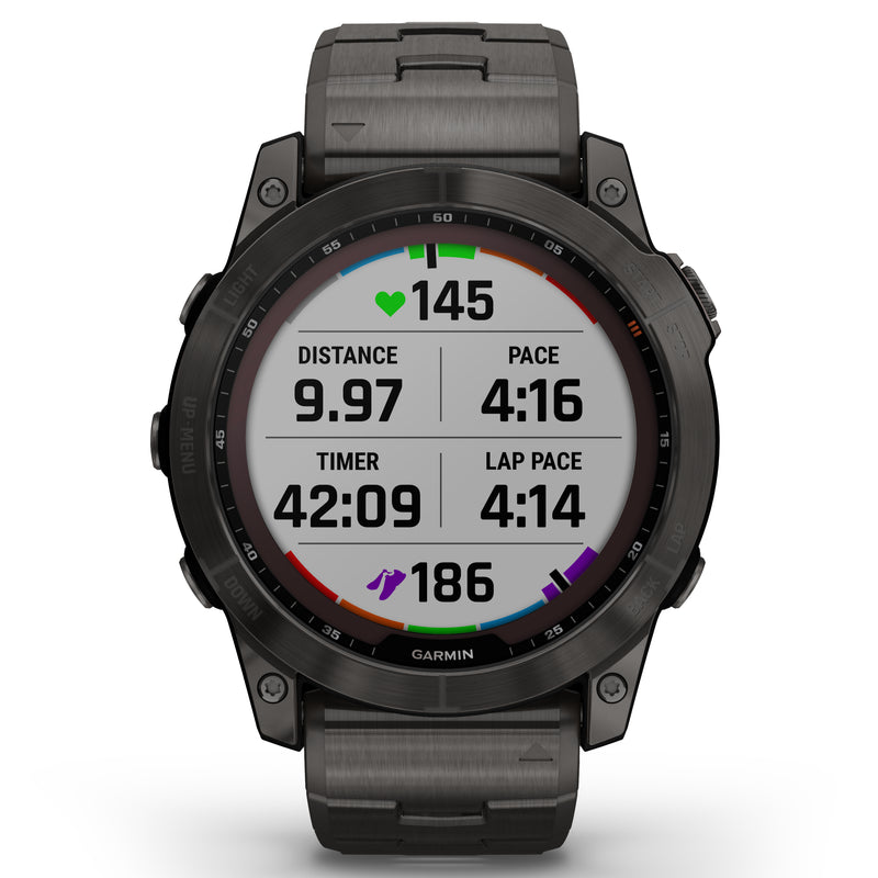 Garmin Fenix 7X Sapph Sol Carbon Gray DLC Watch 010-02541-27 Garmin Fenix 7X Sapph Sol Carbon Gray DLC Watch 010-02541-27
