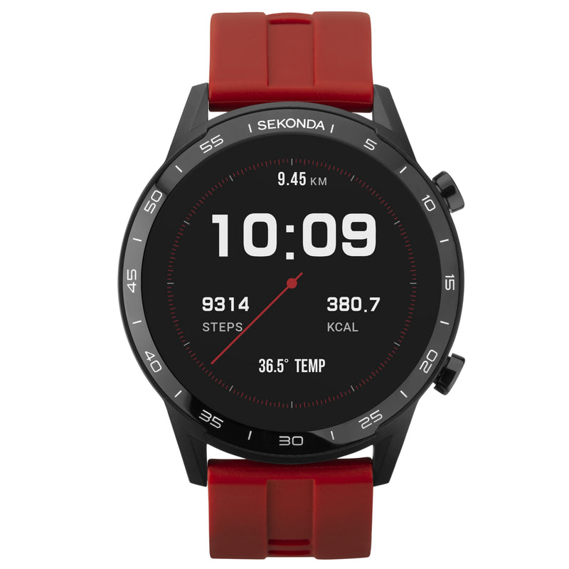 Smart Watch - Sekonda 1910 Men's Red Smart Watch