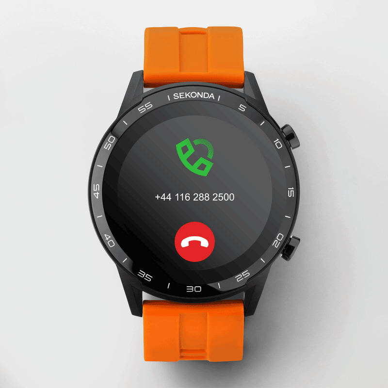 Smart Watch - Sekonda 1911 Men's Orange Smart Watch