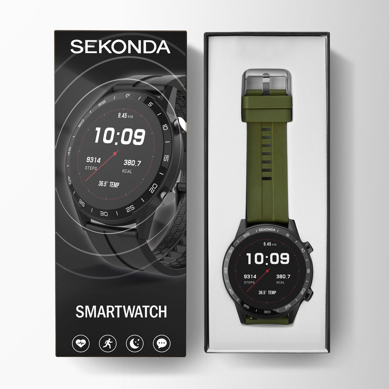 Smart Watch - Sekonda 1993 Men's Green Smart Watch