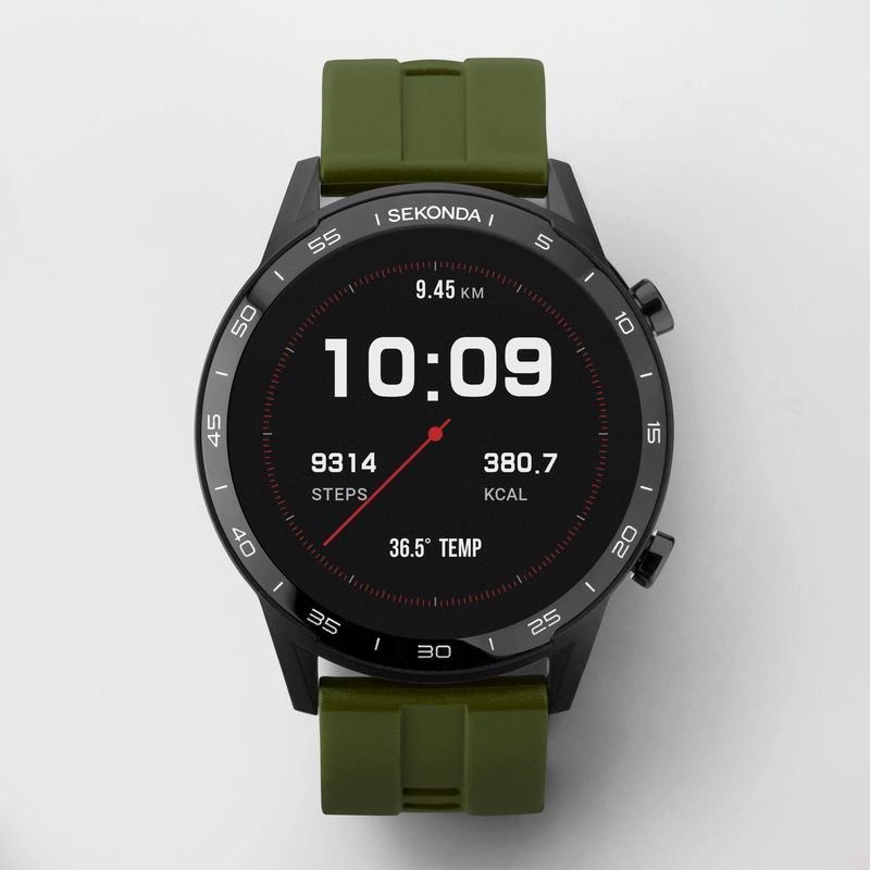 Smart Watch - Sekonda 1993 Men's Green Smart Watch