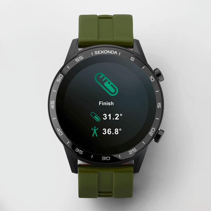 Smart Watch - Sekonda 1993 Men's Green Smart Watch