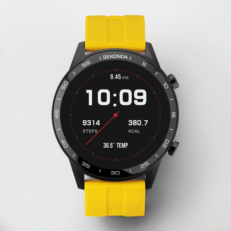 Smart Watch - Sekonda 1994 Men's Yellow Smart Watch