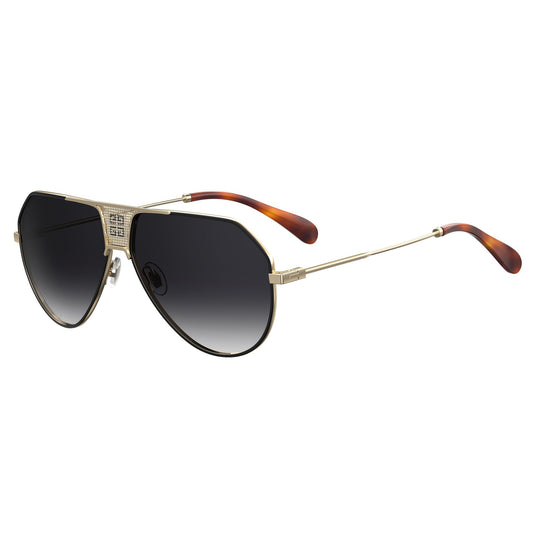 Givenchy GV 7137/S 2M2 619O(GV7) Women's Black Gold Sunglasses
