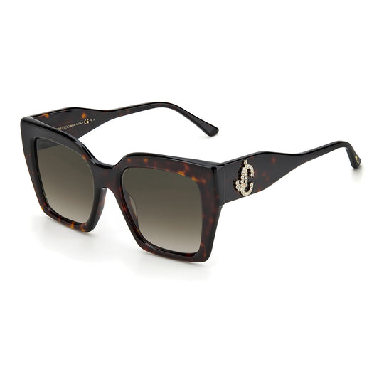 Jimmy Choo ELENI/G/S 086 53HA (JC30) Ladies Havana Sunglasses.