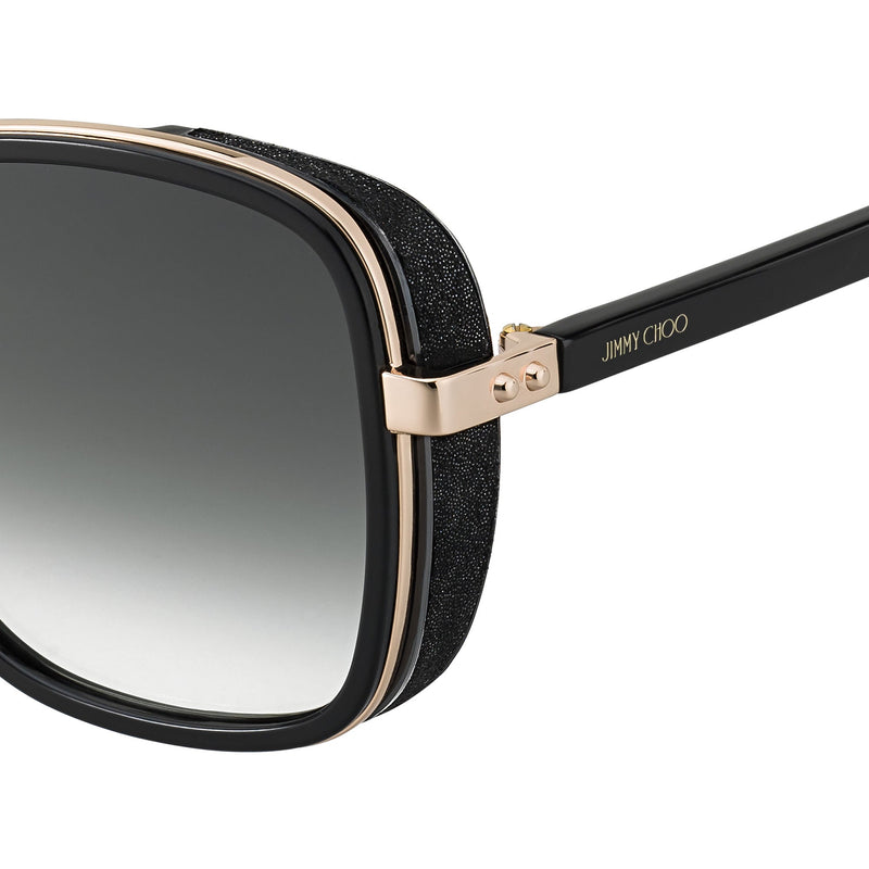 Sunglasses - Jimmy Choo ELVA/S 2M2 549O Women's Black Gold