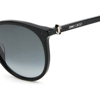 Sunglasses - Jimmy Choo ILANA/F/SK DXF 579O Women's Black Glt