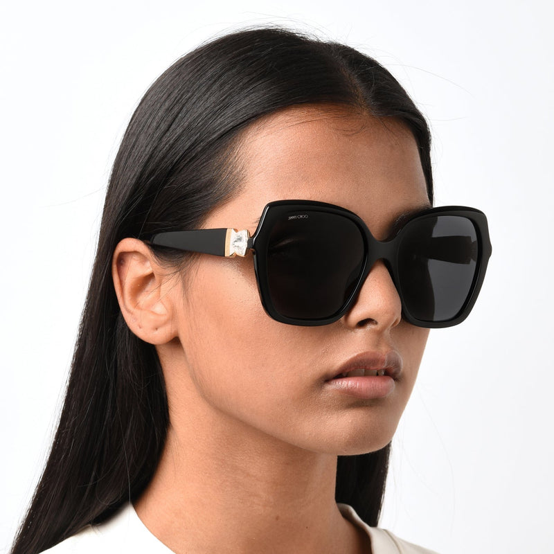 Sunglasses - Jimmy Choo MANON/G/S 807 57IR Unisex Black
