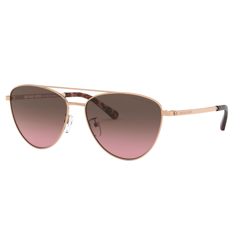 Sunglasses - Michael Kors 0MK1056 110867 58 (MK03) Women's Rose Gold Barcelona Sunglasses