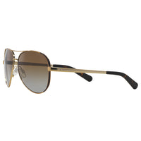 Sunglasses - Michael Kors 0MK5004 1014T5 59 (MK21) Women's Gold Dark Brown Chelsea  Sunglasses