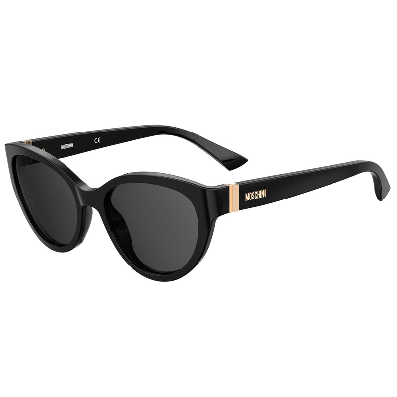 Sunglasses - Moschino MOS065/S 807 55IR Women's Black Sunglasses