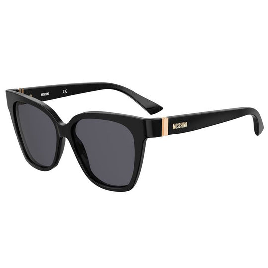 Moschino MOS066/S 807 55IR(MOS12) Women's Black Sunglasses