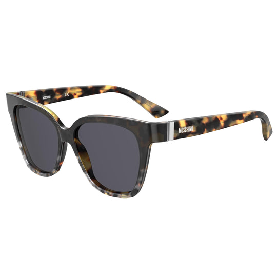 Moschino MOS066/S PUU 55IR (MOS15) Ladies Black Sunglass