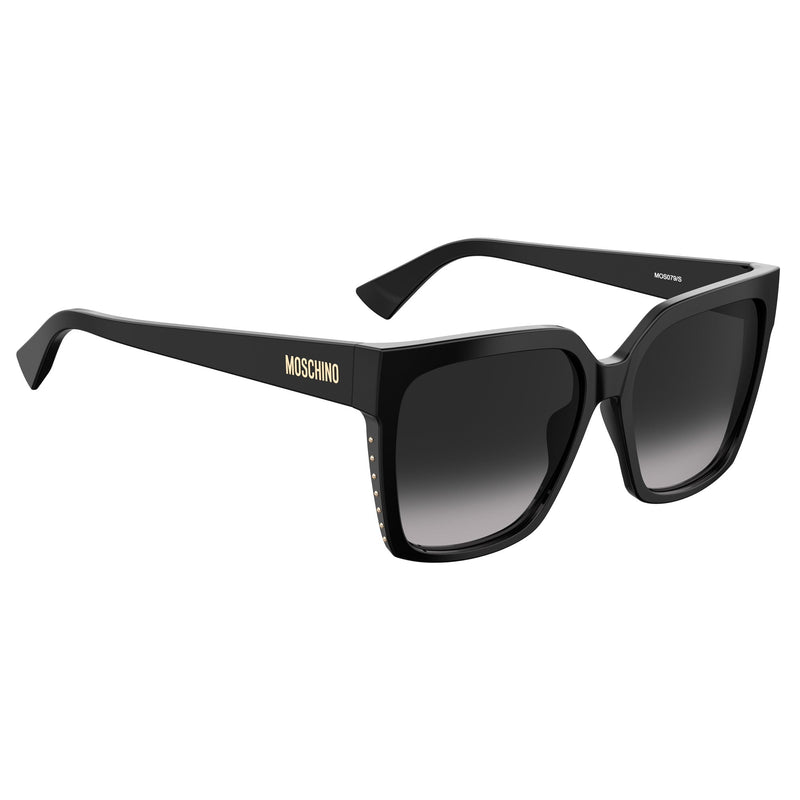 Sunglasses - Moschino MOS079/S 807 579O Women's Black Sunglasses