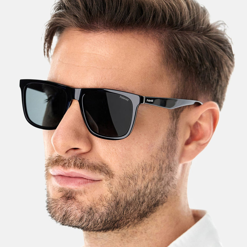 Sunglasses - Polaroid PLD 2102/S/X 807 55M9 Unisex Black Sunglasses