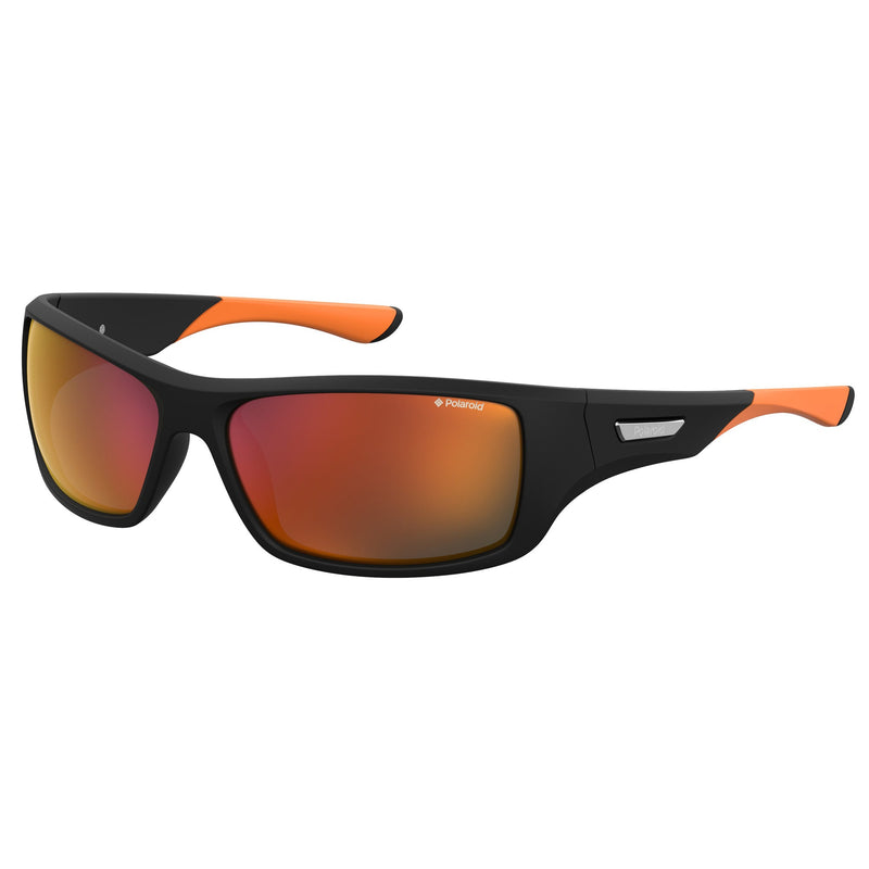 Sunglasses - Polaroid PLD 7013/S CAX 63OZ Men's Black Orange Sunglasses