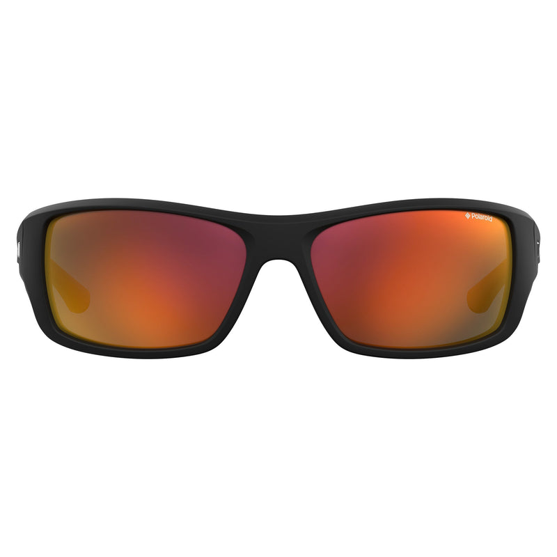 Sunglasses - Polaroid PLD 7013/S CAX 63OZ Men's Black Orange Sunglasses