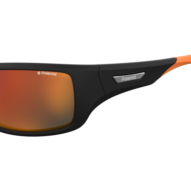 Sunglasses - Polaroid PLD 7013/S CAX 63OZ Men's Black Orange Sunglasses