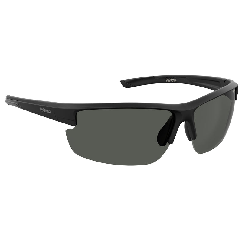 Sunglasses - Polaroid PLD 7027/S 807 72M9 Men's Black Sunglasses