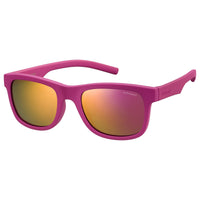 Sunglasses - Polaroid PLD 8020/S CYQ 46AI Kid's Dark Pink Sunglasses