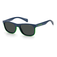 Sunglasses - Polaroid PLD 8041/S RNB 47M9 Kid's Blue Green Sunglasses
