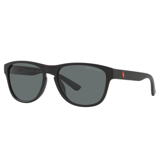 Polo Ralph Lauren 0PH4180U 537581 56 (POL11) Unisex Matte Black Sunglasses