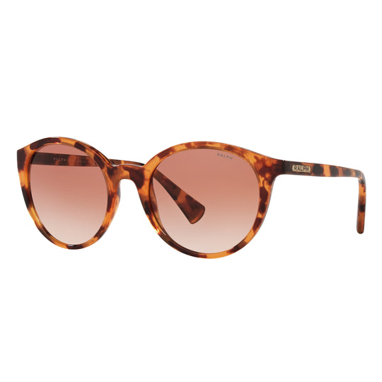 Ralph by Ralph Lauren 0RA5273 588513 53 (RL17) Women's Shiny Brown Havana Sunglasses