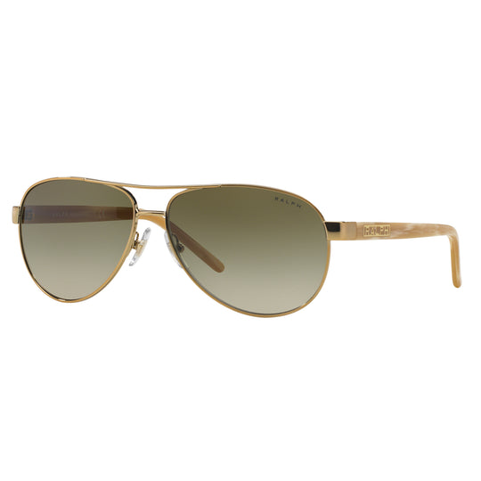 Ralph by Ralph Lauren 0RA4004 101/13 59 (RL1) Women's Gold Cream Sunglasses