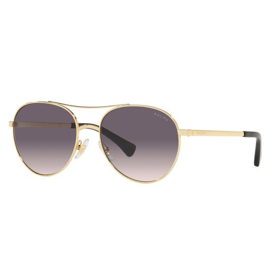 Ralph by Ralph Lauren 0RA4135 900436 55 (RL3) Women's Shiny Gold Sunglasses