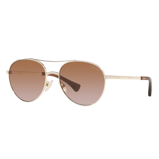 Ralph by Ralph Lauren 0RA4135 911613 55 (RL4) Women's Shiny Pale Gold Sunglasses