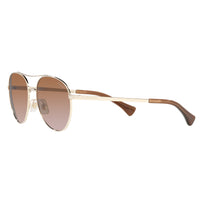 Sunglasses - Ralph Lauren 0RA4135 911613 55 (RL4) Women's Shiny Pale Gold Sunglasses