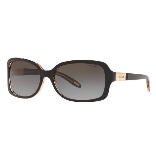 Ralph by Ralph Lauren 0RA5130 58968G 58 (RL5) Women's Shiny Black Sunglasses